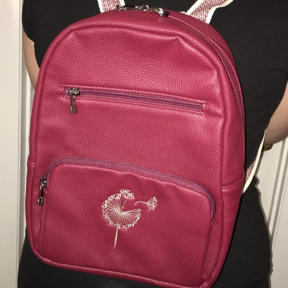 Boutique Backpack- Merlot Pebble